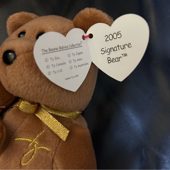 Vintage Ty Beanie Babies 2005 Signature Bear Rare Collectible Plush - Picture 7 of 7
